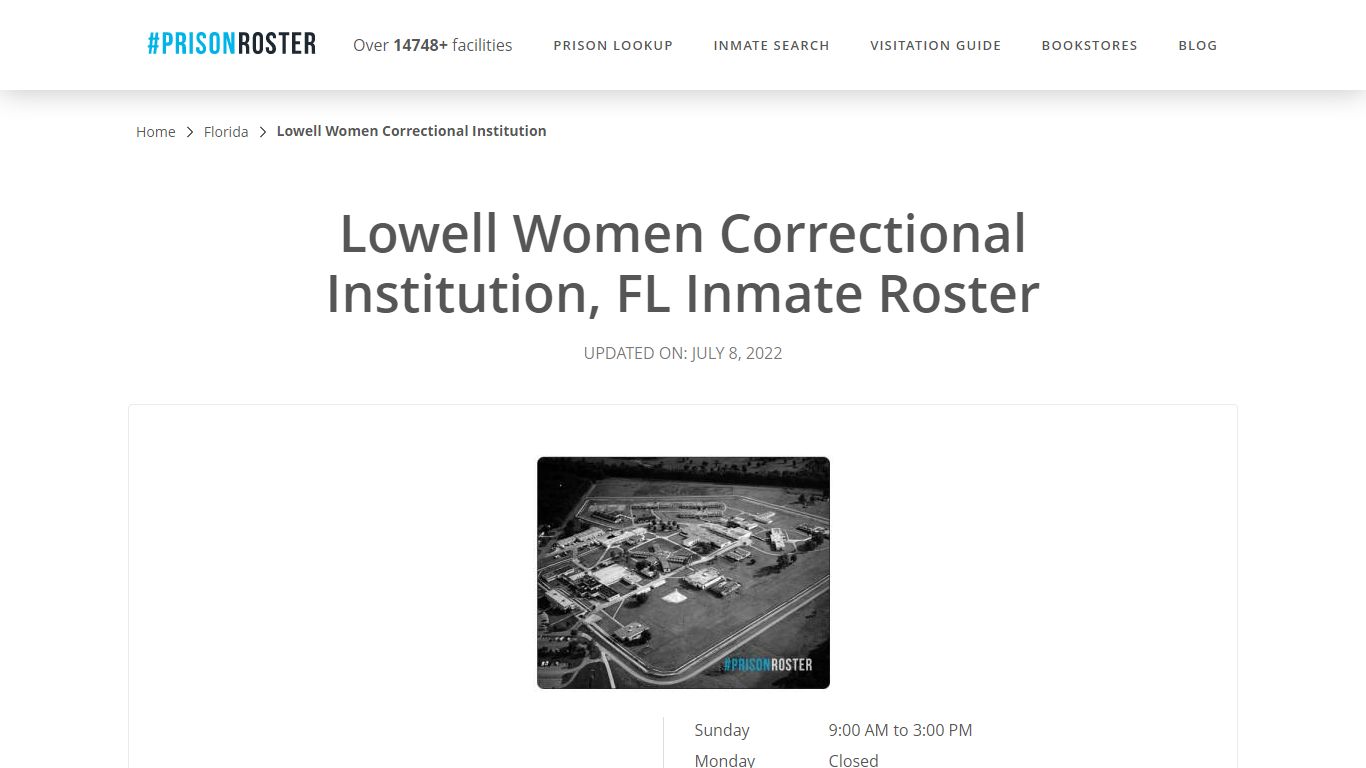 Lowell Women Correctional Institution, FL Inmate Roster - Prisonroster